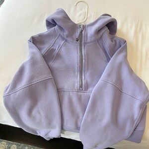Lululemon lilac half zip xs/s